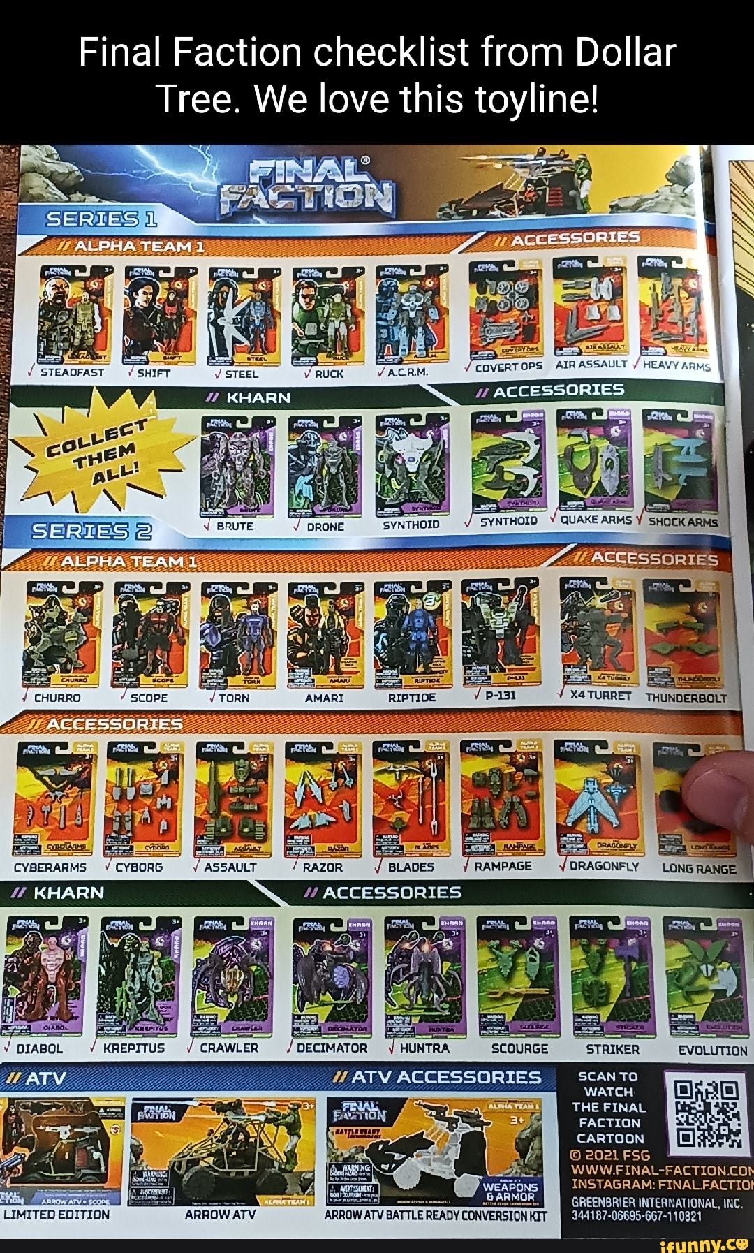 Final Faction Checklist From Dollar Tree We Love This Toyline Al Team