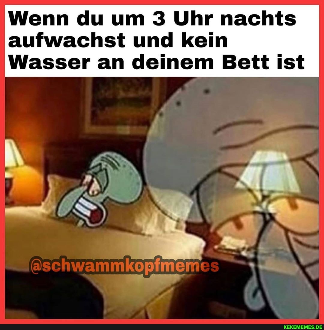 Wenn du um 3 Uhr nachts aufwachst und kein
Wasser an deinem Bett ist
aschwannkopimenes
