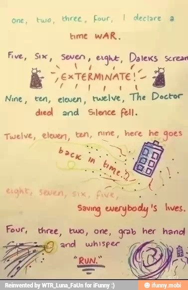A
Nue, tea, eleven, twelve, The Decker
died and Silence fell.
Twelve, eleven, ten, nine, hece he goes
and whispec