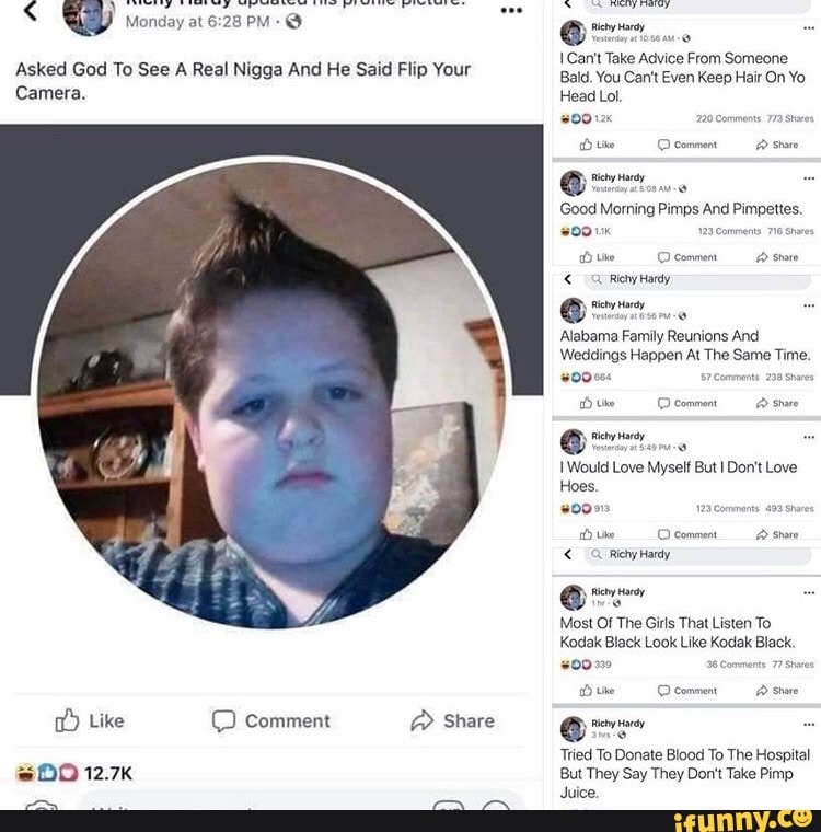 I Can't
Take Aetvice
From Someone
Asked God To See A Real Nigga And He Said Flip Your
Bal, You Gartt Even Keep Hair On Yo
Good Morning Pimps And Pimpettes.
Weddings