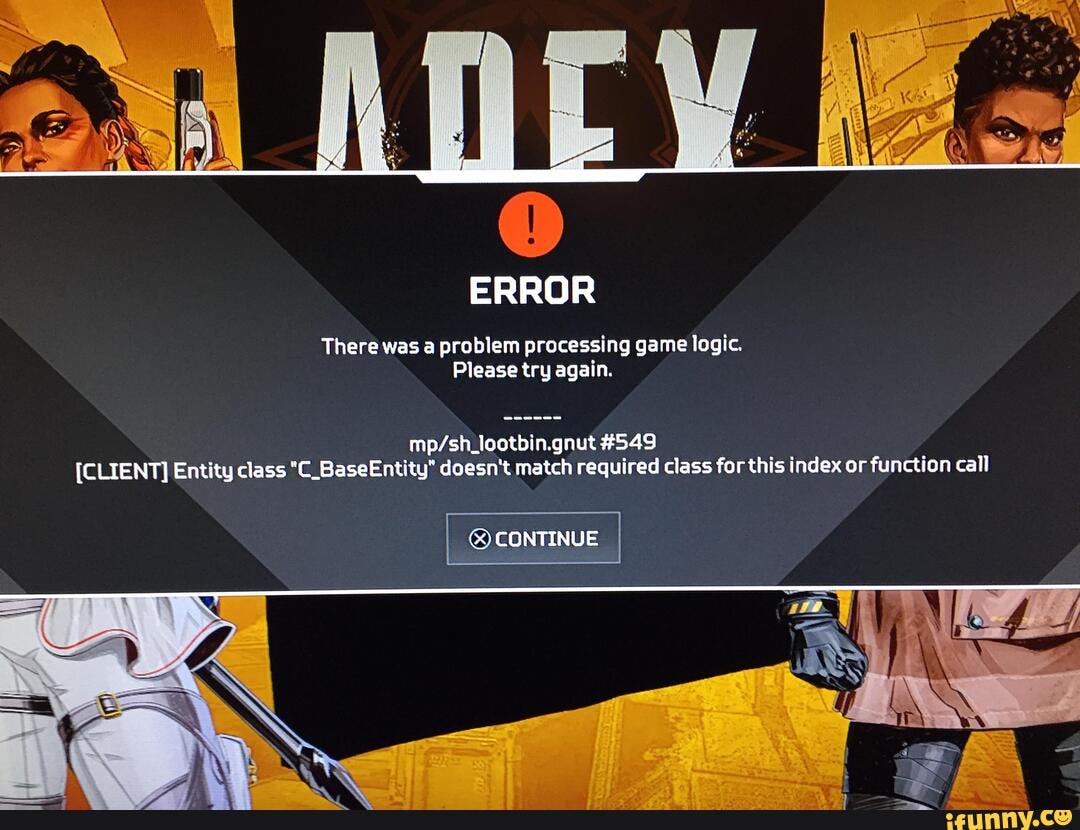 There was a problem processing game logic please try again apex legends ошибка