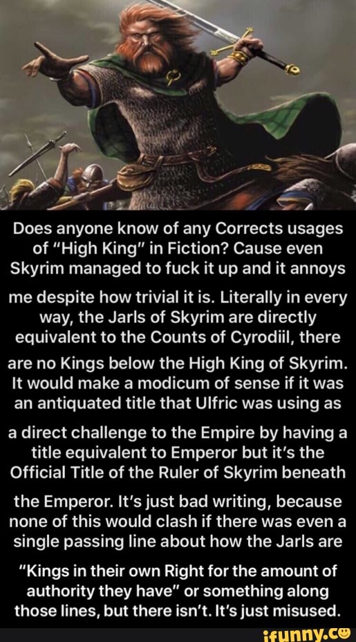 the high king of skyrim