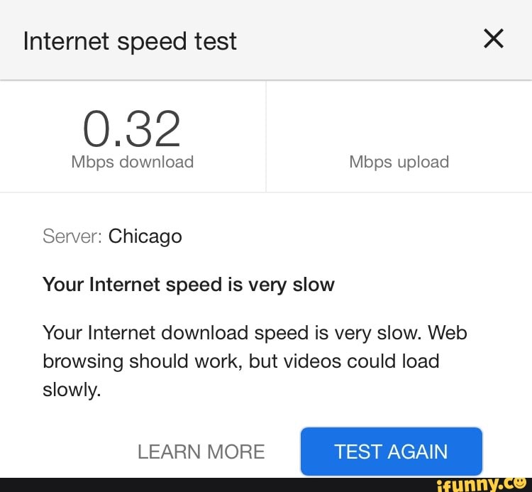 check upload and download speed