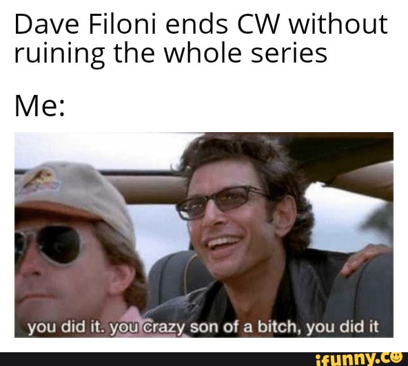 Dave Filoni ends CW without ruining the whole series
Me: