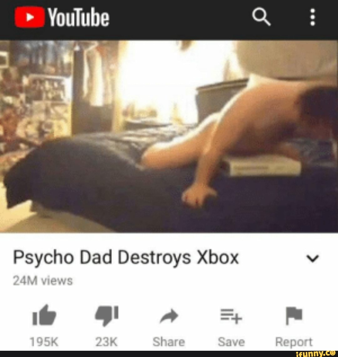 Dad destroys sons xbox one