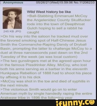 Wild West history be like - iFunny