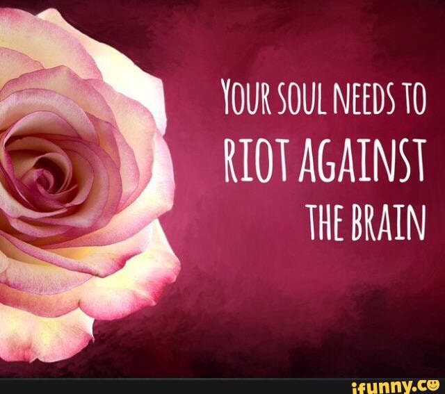 YOUR SOUL NEEDS 10
RIOT AGAINST
THE BRAIN