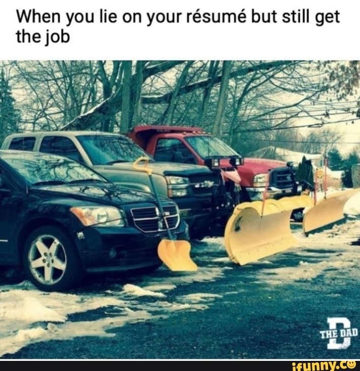When you lie on your résumé but still get