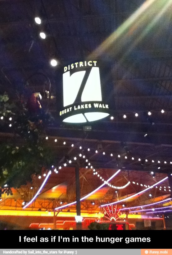 I feel as if I'm in the hunger games - I feel as if I'm in the hunger games