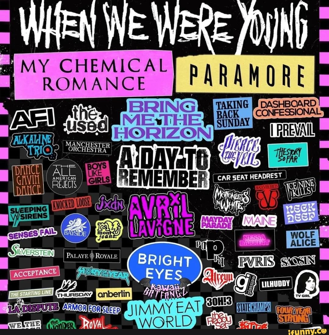 PARAMORE BRING DASHBOARD } CAR SEAT HEADREST MY CHEMICAL ROMANCE ME hs