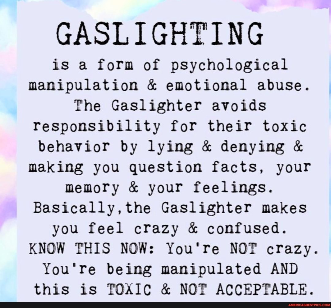 Is a form of psychological manipulation & emotional abuse. The ...