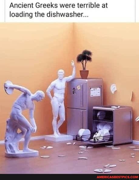 Ancient Greeks were terrible at loading the dishwasher...