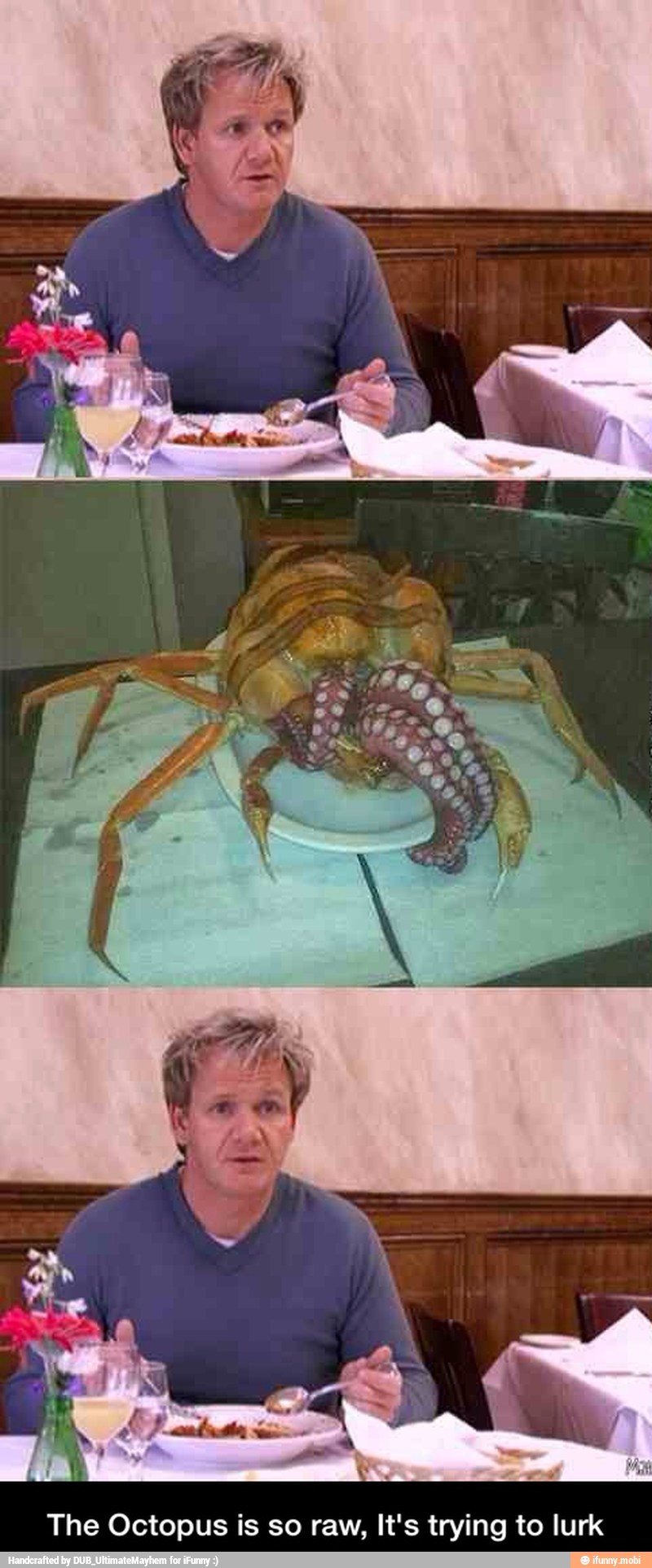 The Octopus is so raw, It's trying to lurk