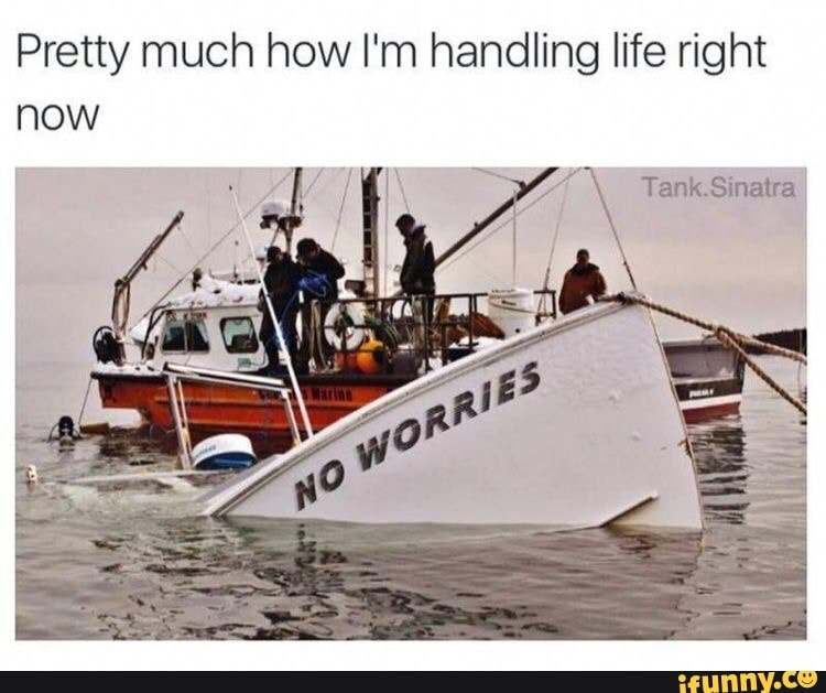 Pretty much how I'm handling life right now
\ Tank. Sinatra