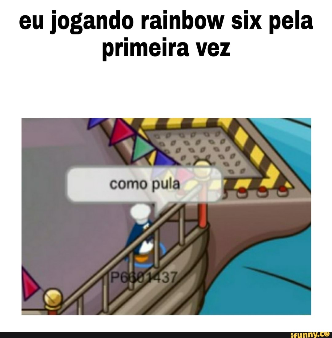 eu jogando rainbow six pela primeira vez