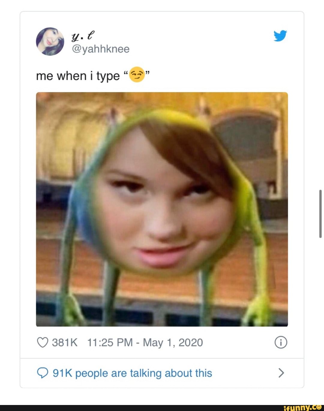 SA
@yahhknee
May 1, 2020 O
© 91K people are talking about this