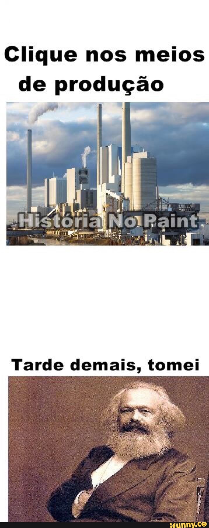 Clique nos meios
de produção