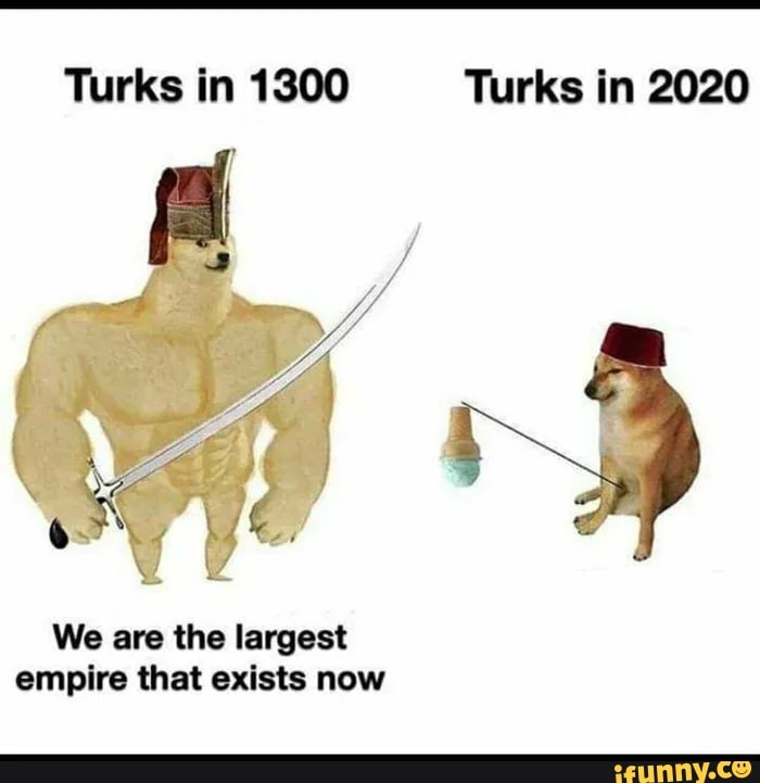 We are the largest
empire that exists now