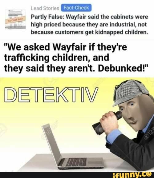 TI Partly False: Wayfair Said The Cabinets Were High Priced Because ...