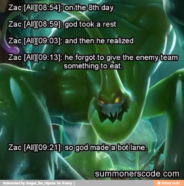G [AI[O9 pol, and then he realized
forgot to
give the enemy team
something to eat.