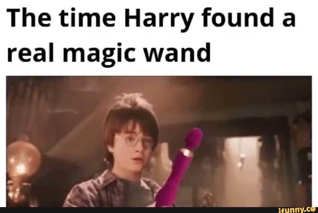 The time Harry found a
real magic wand