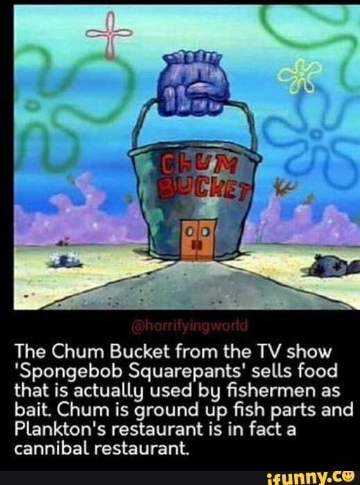 The Chum Bucket from the TV show 'Spongebob Squarepants' sells food