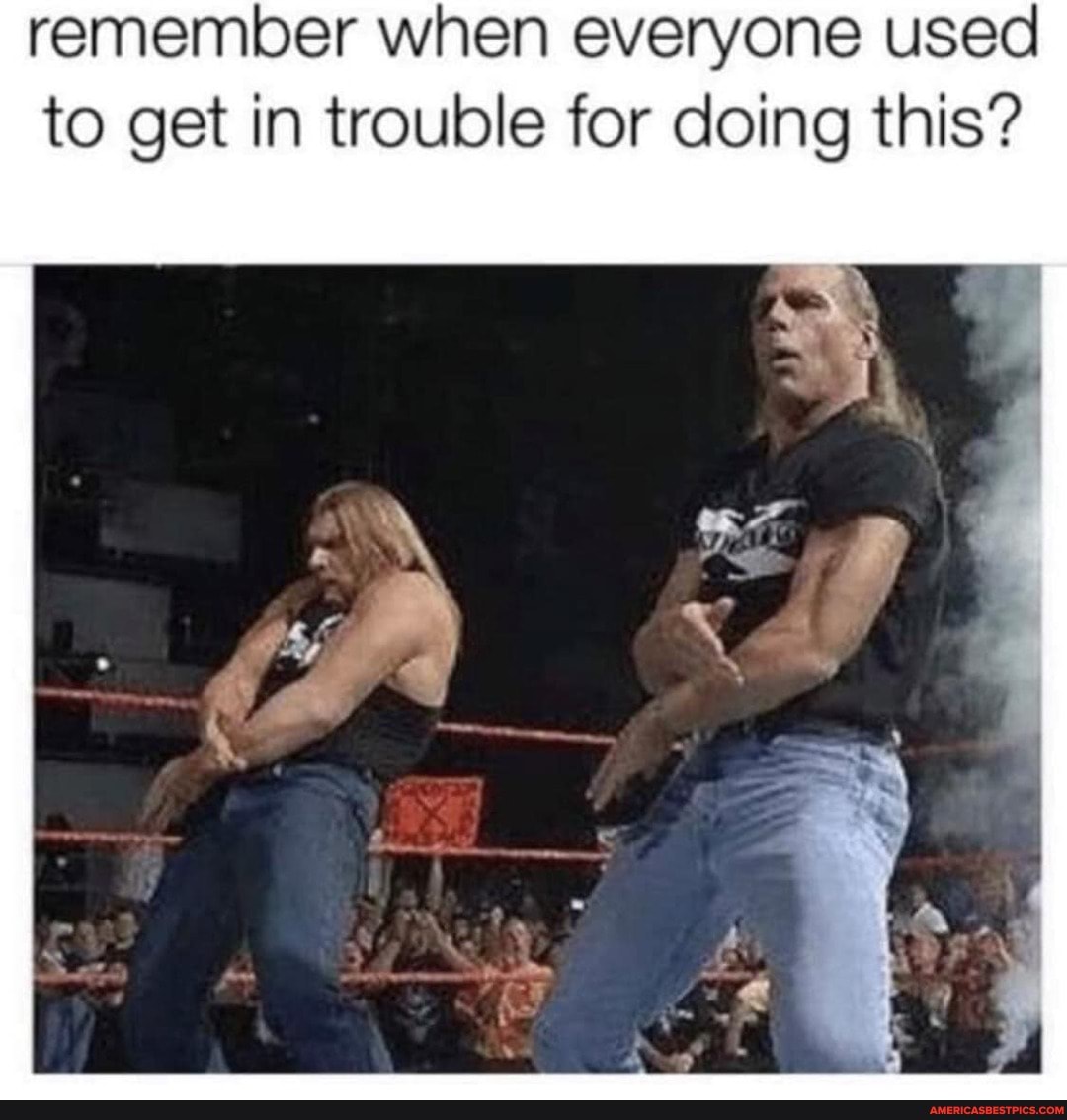 remember when everyone used to get in trouble for doing this?