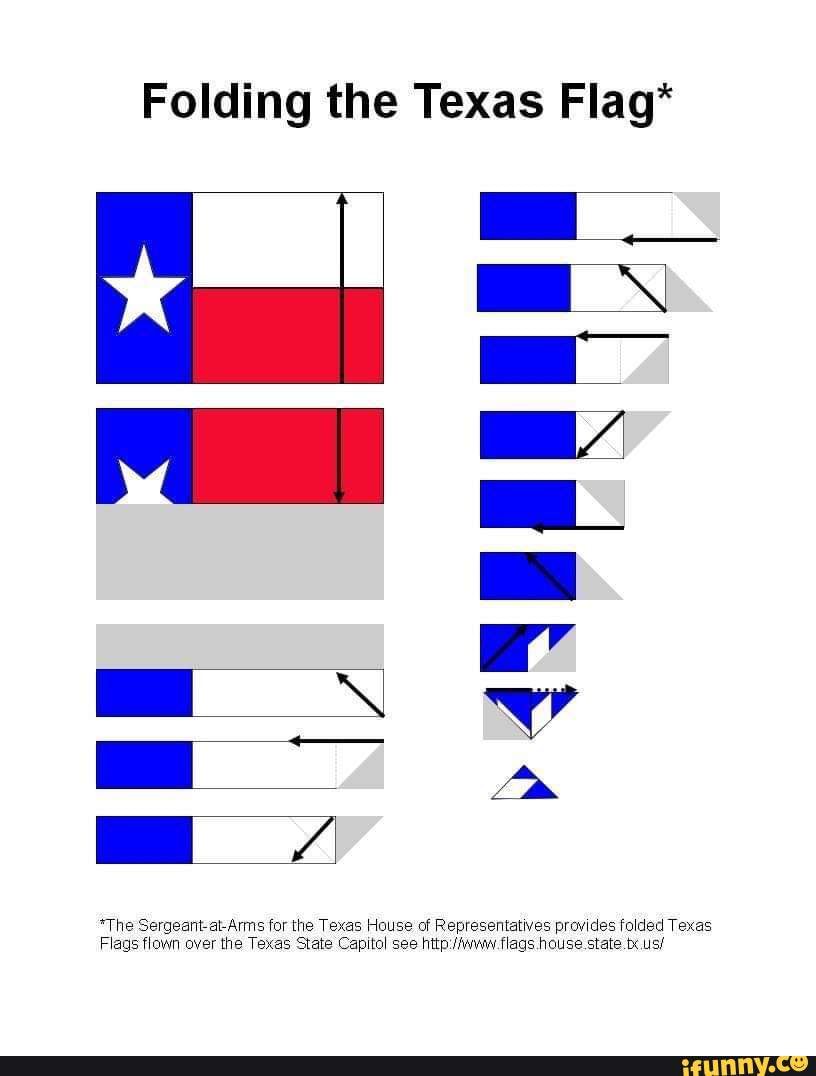 Folding the Texas Flag* *The SergeantatArms for the Texas House of