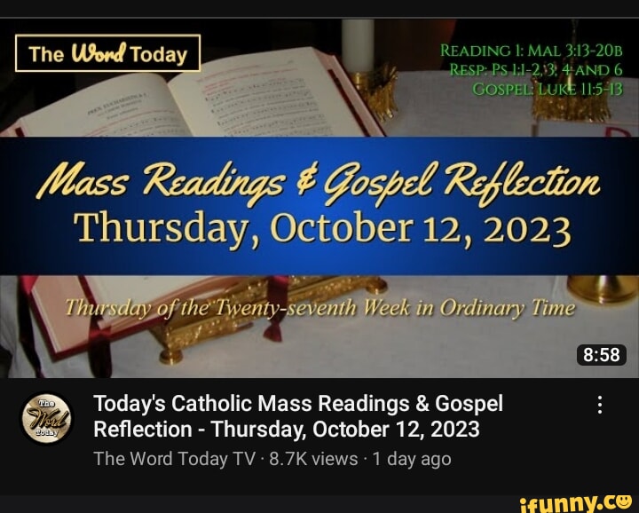 Sunday Mass Readings, 7th Week