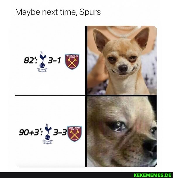 Maybe next time, Spurs