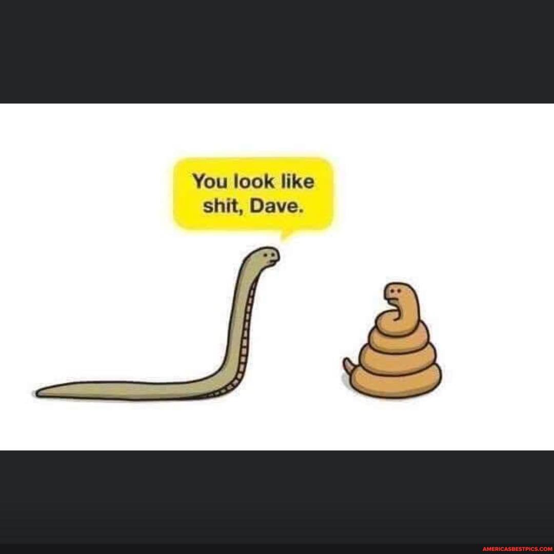 You look like shit, Dave.