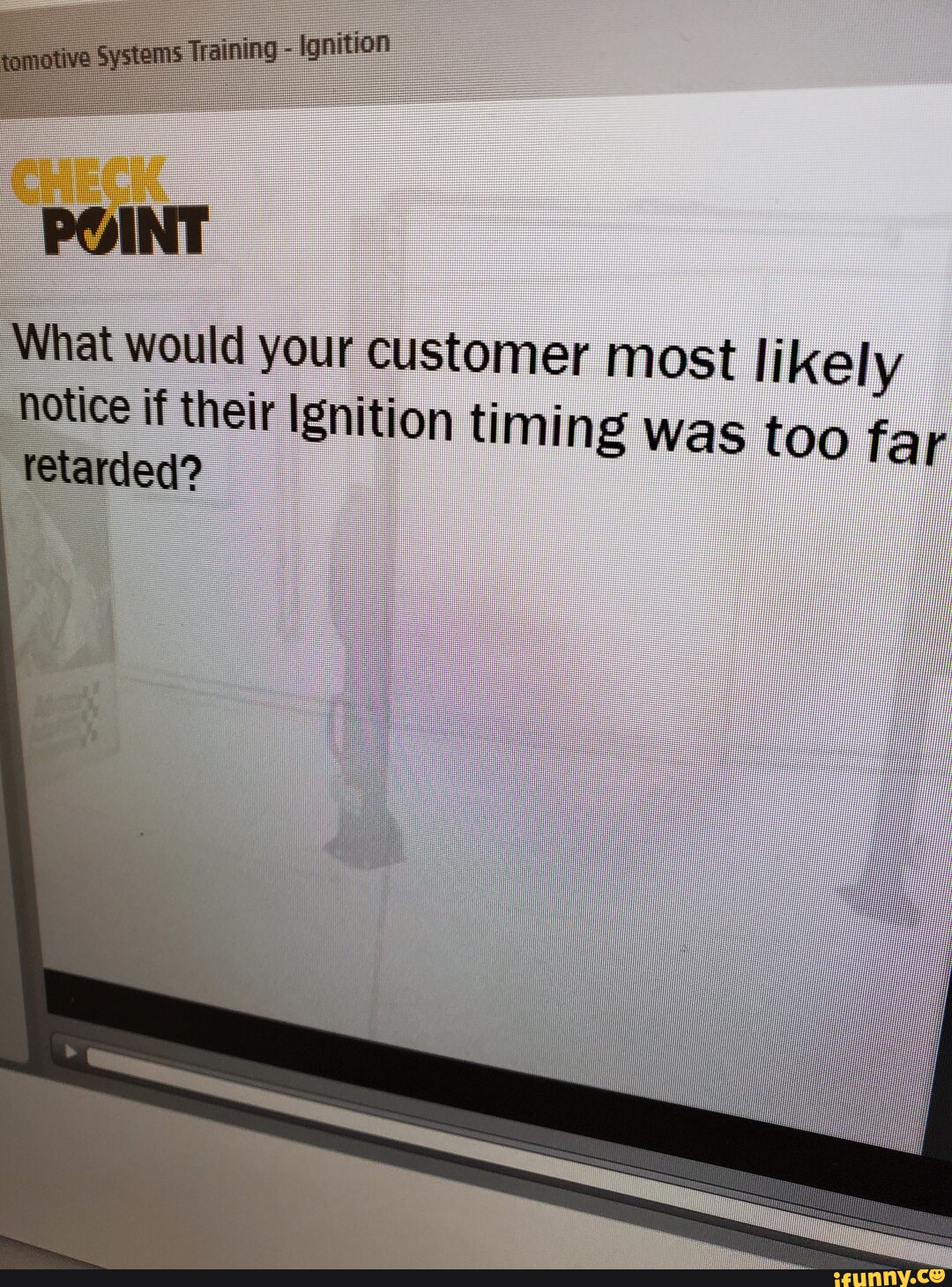 Systoms Training Ignition POINT What would your customer most likely