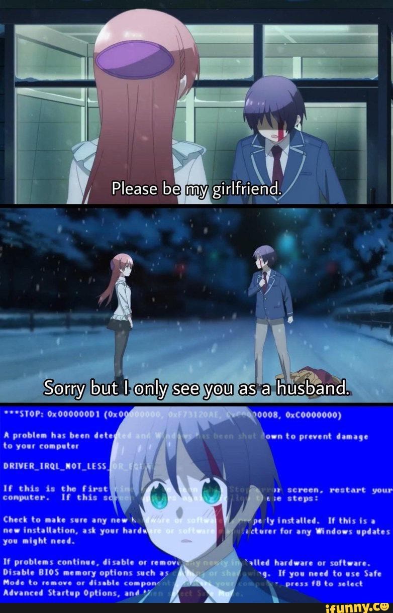 Tonikaku Kawaii - end. A problem has been dete; to your computer DRIVER