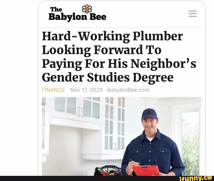 Babylos' Bee Hard- Working Plumber Looking Forward To Paying For His