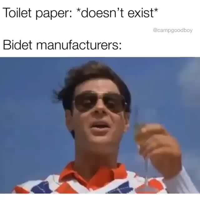 Lawn Chair Bidet Meme Funny - Brondell Bidet