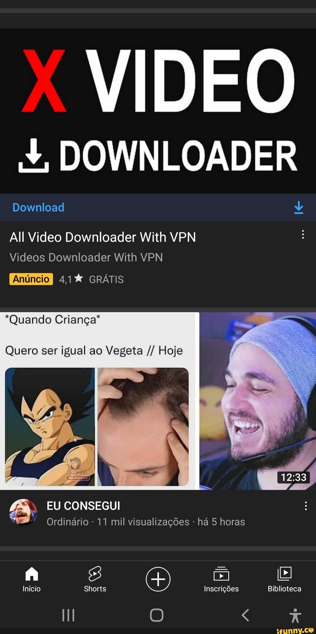 VIDEO , DOWNLOADER Download All Video Downloader With VPN Videos Downloader  With VPN GRÁTIS *Quando Criança