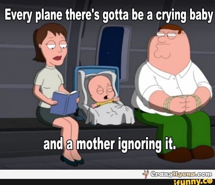 ignoring baby crying