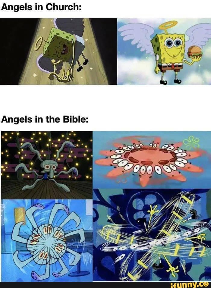 Angels in Church:
Angels in the Bible: