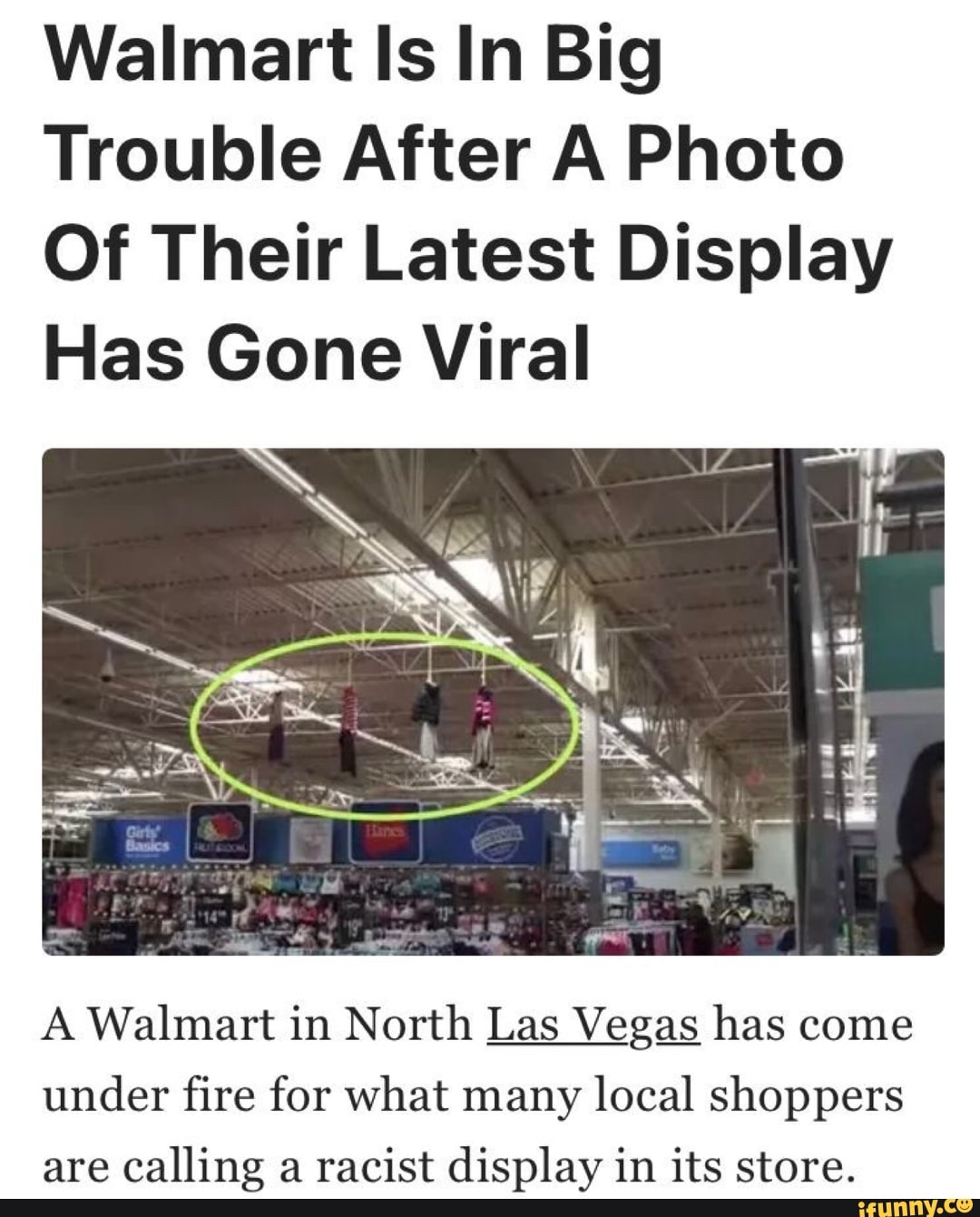 Walmart Is In Big Trouble After A Photo Of Their Latest Display Has Gone Viral A Walmart Is In Big Trouble After A Photo Of Their Latest Display Has Gone Viral A