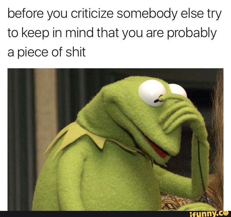 #funny #kermit_the_frog #memes - before you criticize somebody else try ...