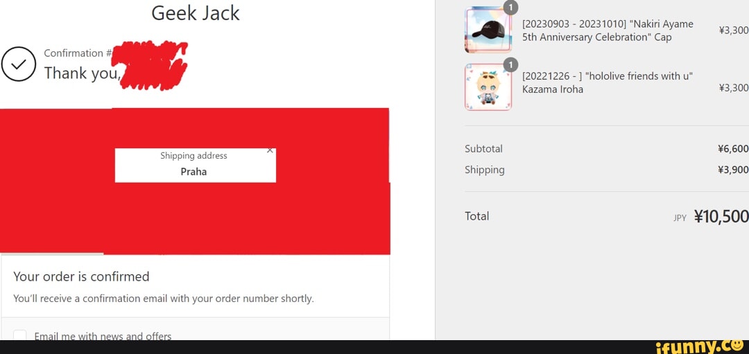 Geek Jack [20230903 20231010] "Nakiri Ayame 600 Anniversary