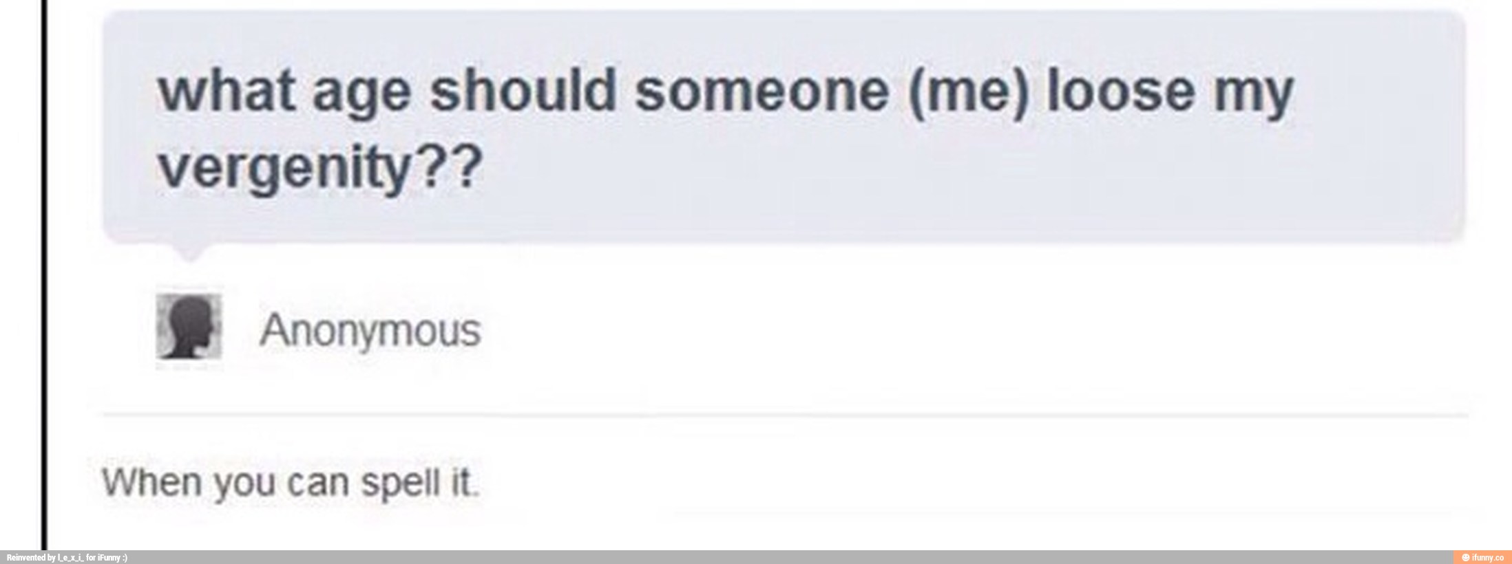 What age should someone (me) loose my vergenity