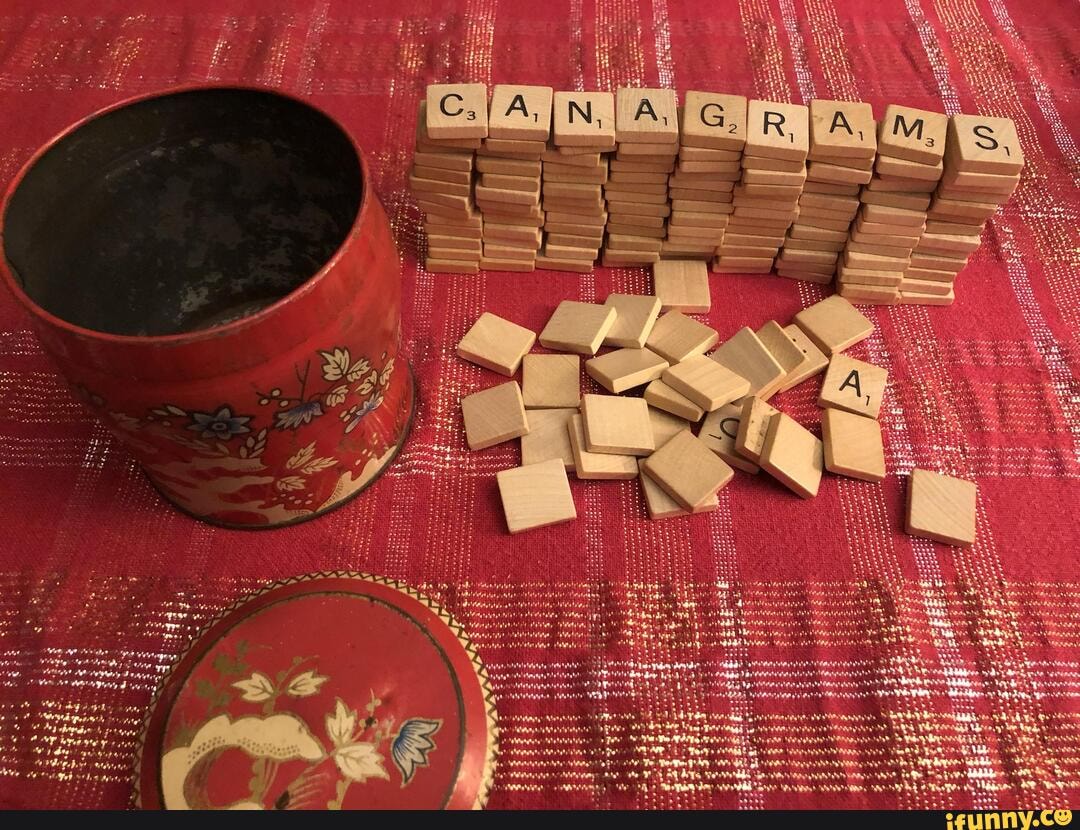 My friend told me about a game she had called ‘bananagrams’. i loved the idea and downloaded the