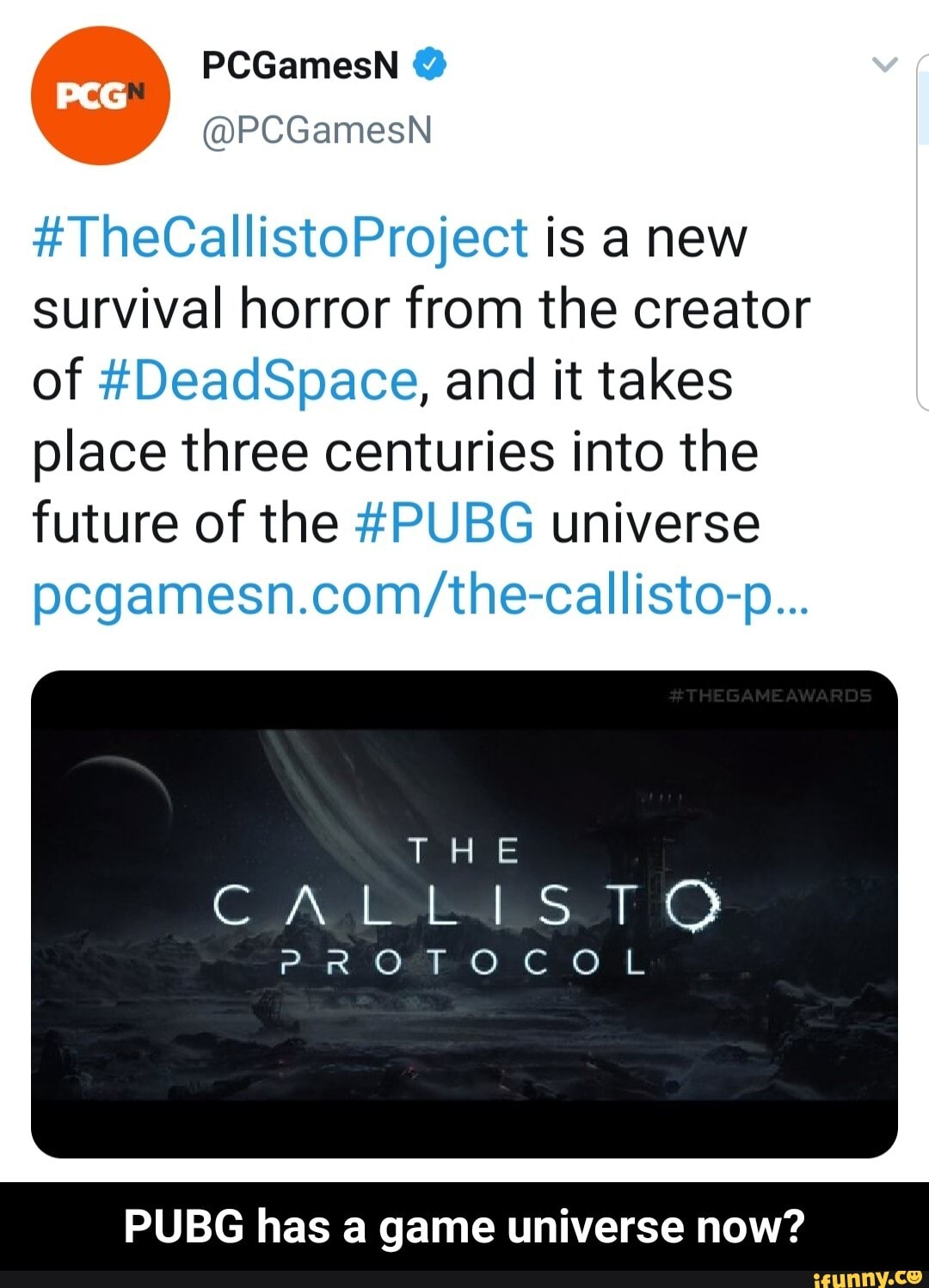 PCGamesN @PCGamesN # heCallistoProject is a new survival horror from ...