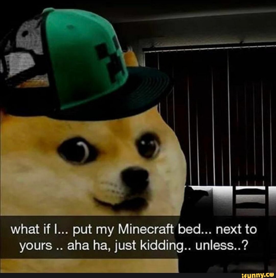 What If We Put Our Minecraft Beds Together Meme