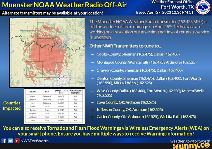 Weather Forecast Office Muenster NOAA Weather Radio OffAir Fort Worth