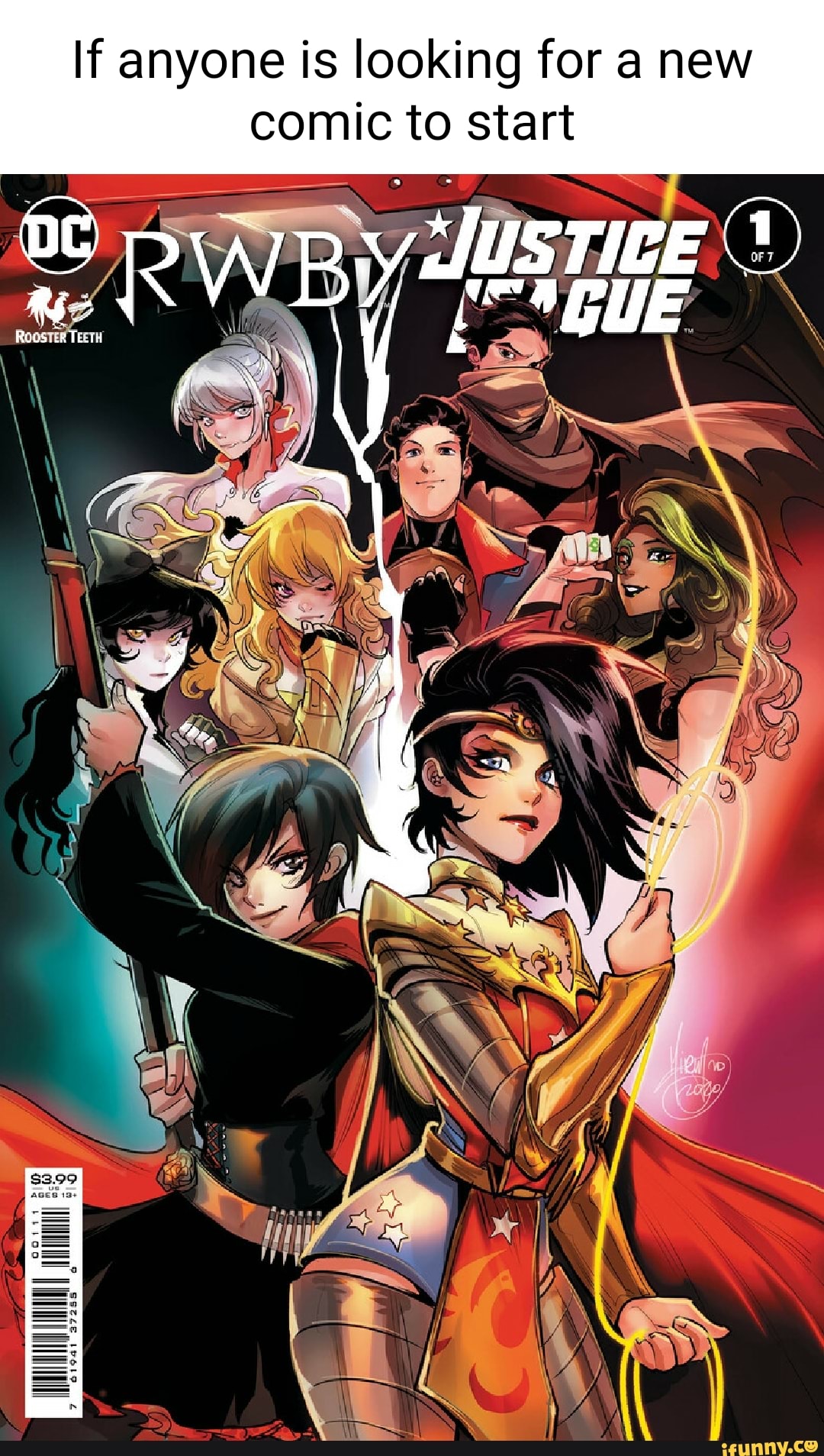 If anyone is looking for a new comic to start pw pydUsrice
RWBY