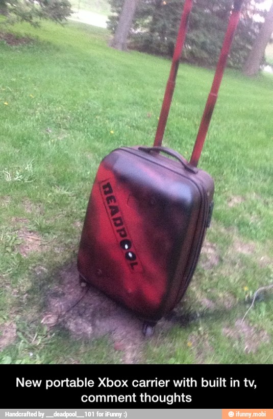 New portable Xbox carrier with built in tv,
comment thou: - New portable Xbox carrier with built in tv, comment thoughts