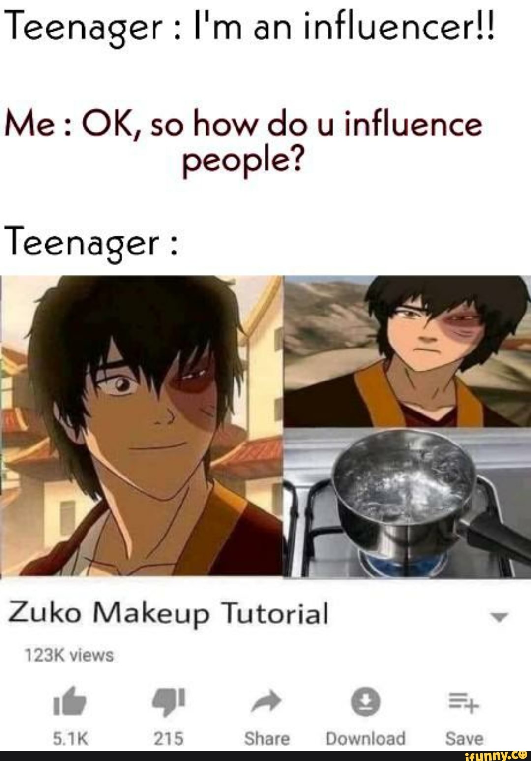 Teenager influencer!! how do u influence people? Teenager Zuko Makeup