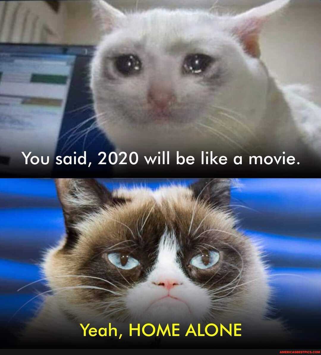 You said, 2020 will be like a movie.
Yeah, HOME ALONE